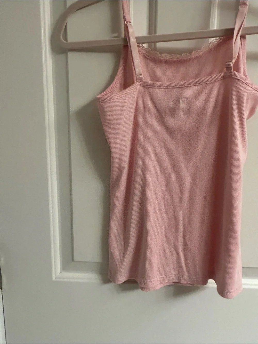 Girls Justice Pink Lace-Trim Camisole Tank